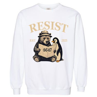 Penguin Resist Graphic Vintage Arctic Protest Garment-Dyed Sweatshirt