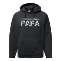 Pickleball Retirement Gift for Grandpa Pickleball Papa Performance Fleece Hoodie