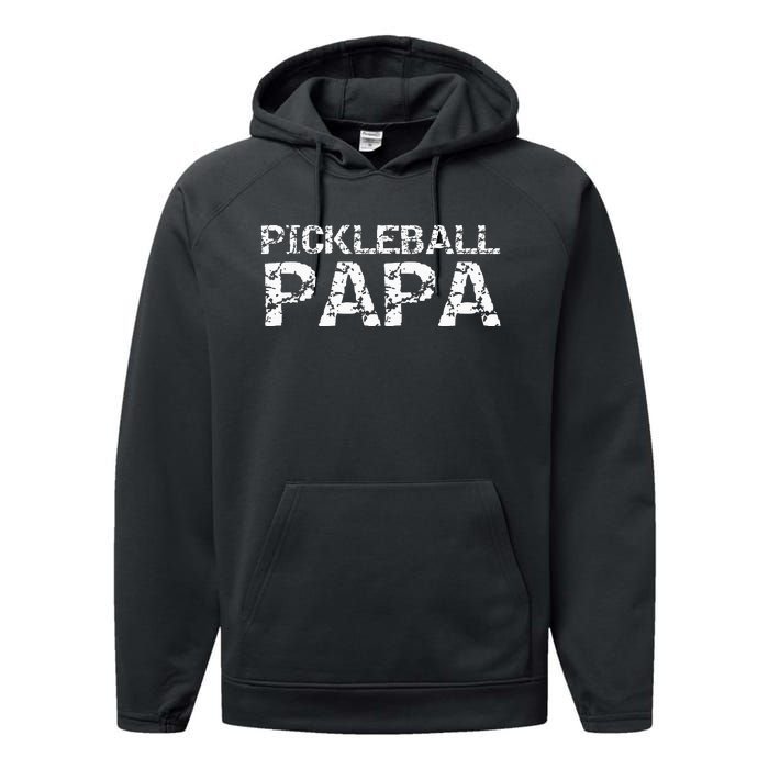 Pickleball Retirement Gift for Grandpa Pickleball Papa Performance Fleece Hoodie