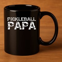 Pickleball Retirement Gift for Grandpa Pickleball Papa 11oz C Handle Ceramic Mug