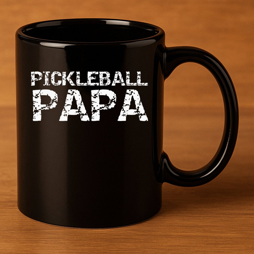 Pickleball Retirement Gift for Grandpa Pickleball Papa 11oz C Handle Ceramic Mug