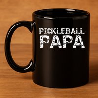 Pickleball Retirement Gift for Grandpa Pickleball Papa 11oz C Handle Ceramic Mug
