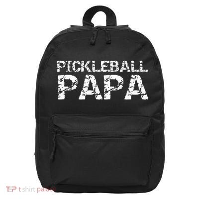 Pickleball Retirement Gift for Grandpa Pickleball Papa 16 in Basic Backpack