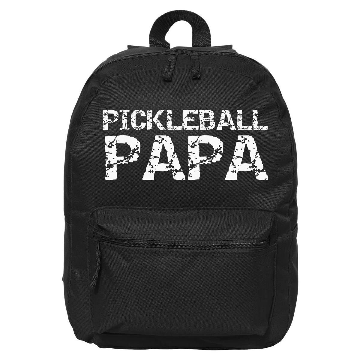 Pickleball Retirement Gift for Grandpa Pickleball Papa 16 in Basic Backpack