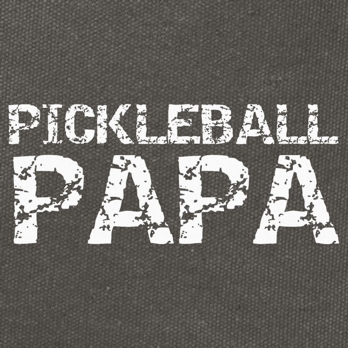 Pickleball Retirement Gift for Grandpa Pickleball Papa Cotton Canvas Backpack