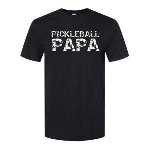 Pickleball Retirement Gift for Grandpa Pickleball Papa Softstyle CVC T-Shirt