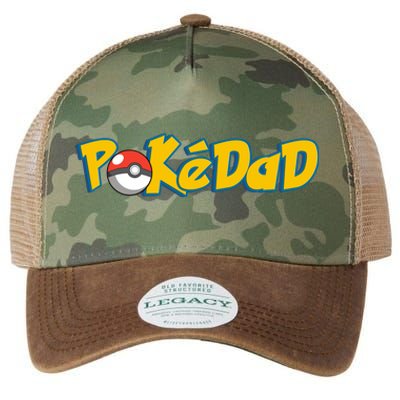 Pokedad Retro Gift For Dad Legacy Tie Dye Trucker Hat