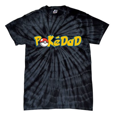 Pokedad Retro Gift For Dad Tie-Dye T-Shirt