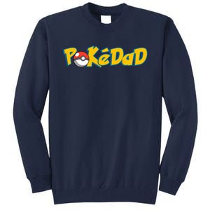 Pokedad Retro Gift For Dad Tall Sweatshirt