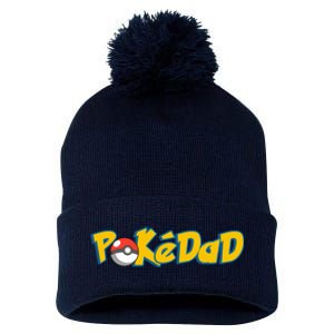 Pokedad Retro Gift For Dad Pom Pom 12in Knit Beanie