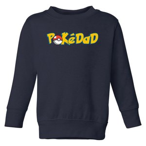 Pokedad Retro Gift For Dad Toddler Sweatshirt