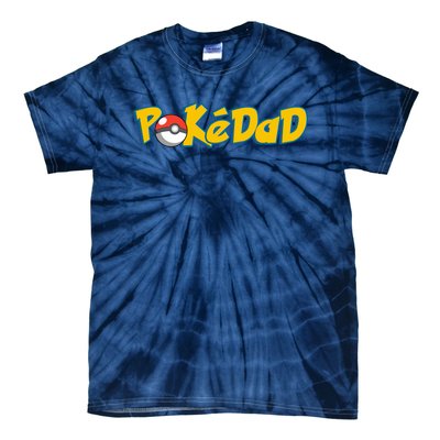 Pokedad Retro Gift For Dad Tie-Dye T-Shirt