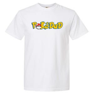 Pokedad Retro Gift For Dad Garment-Dyed Heavyweight T-Shirt