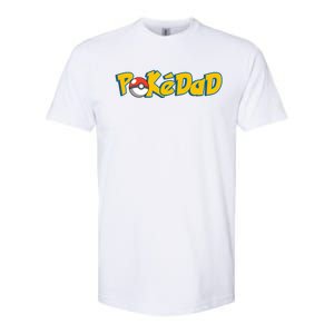 Pokedad Retro Gift For Dad Softstyle CVC T-Shirt