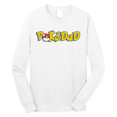 Pokedad Retro Gift For Dad Long Sleeve Shirt