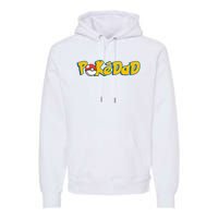 Pokedad Retro Gift For Dad Premium Hoodie