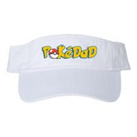 Pokedad Retro Gift For Dad Valucap Bio-Washed Visor