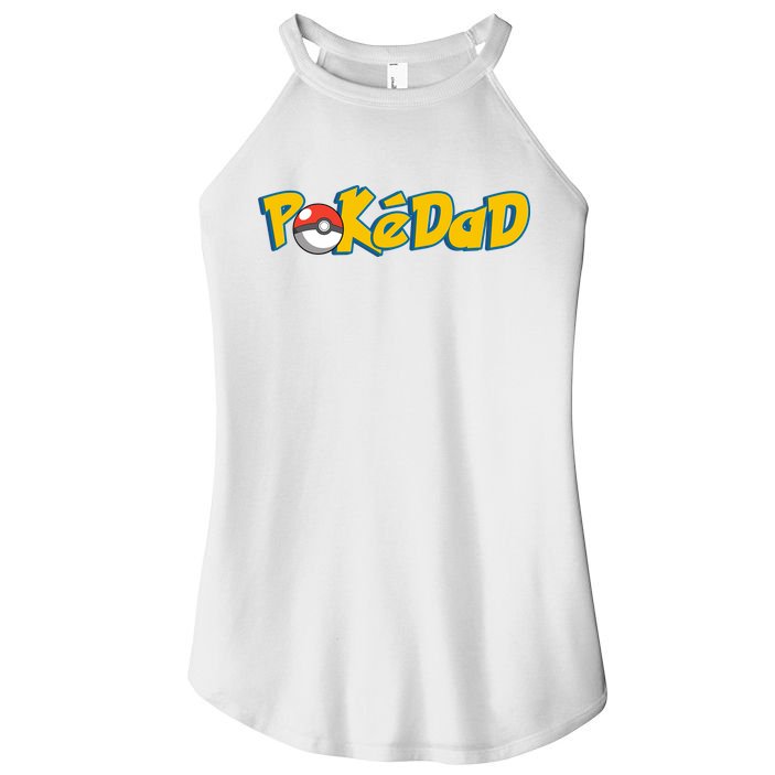 Pokedad Retro Gift For Dad Women's Perfect Tri Rocker Tank