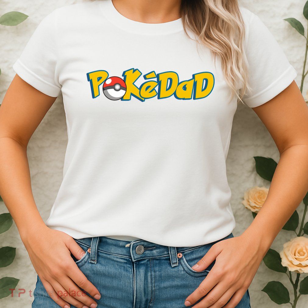 Pokedad Retro Gift For Dad Womens T-Shirt