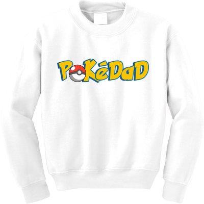 Pokedad Retro Gift For Dad Kids Sweatshirt