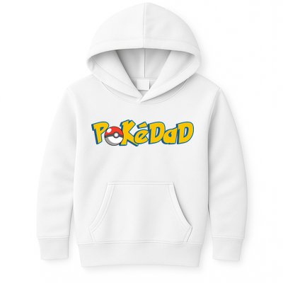 Pokedad Retro Gift For Dad Kids Hoodie