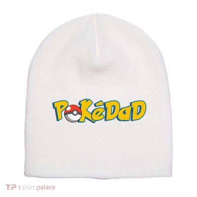 Pokedad Retro Gift For Dad Short Acrylic Beanie
