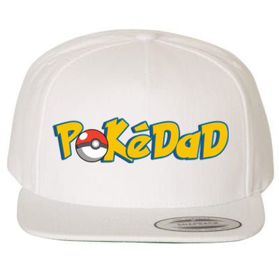 Pokedad Retro Gift For Dad Wool Snapback Cap