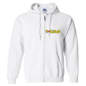 Pokedad Retro Gift For Dad Full Zip Hoodie