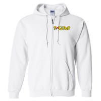 Pokedad Retro Gift For Dad Full Zip Hoodie