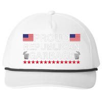 Proud Republican Garbage Support Election Graphic Snapback Five-Panel Rope Hat