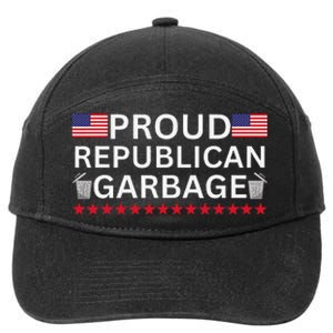 Proud Republican Garbage Support Election Graphic 7-Panel Snapback Hat