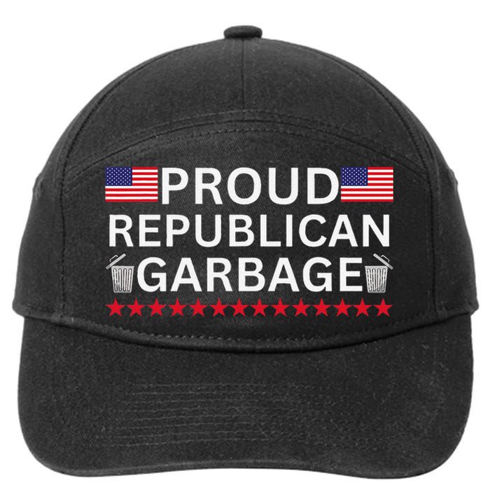 Proud Republican Garbage Support Election Graphic 7-Panel Snapback Hat