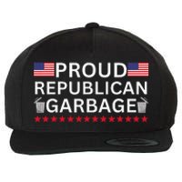 Proud Republican Garbage Support Election Graphic Wool Snapback Cap