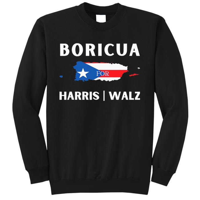 Puerto Ricans Harris 2024 Boricua For Harris Waltz Sweatshirt