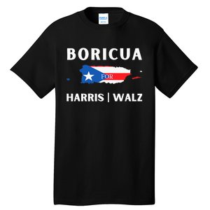 Puerto Ricans Harris 2024 Boricua For Harris Waltz Tall T-Shirt