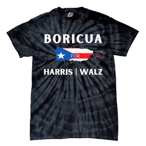 Puerto Ricans Harris 2024 Boricua For Harris Waltz Tie-Dye T-Shirt