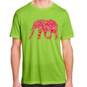 Pink Red Heart Valentines Day Gift Cute Gift Elephant Great Gift Adult ChromaSoft Performance T-Shirt