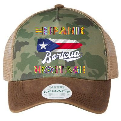 Puerto Rico Hispanic Heritage Month Boricua Legacy Tie Dye Trucker Hat