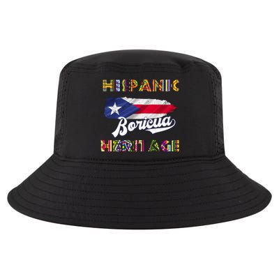 Puerto Rico Hispanic Heritage Month Boricua Cool Comfort Performance Bucket Hat