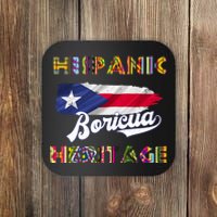 Puerto Rico Hispanic Heritage Month Boricua Coaster