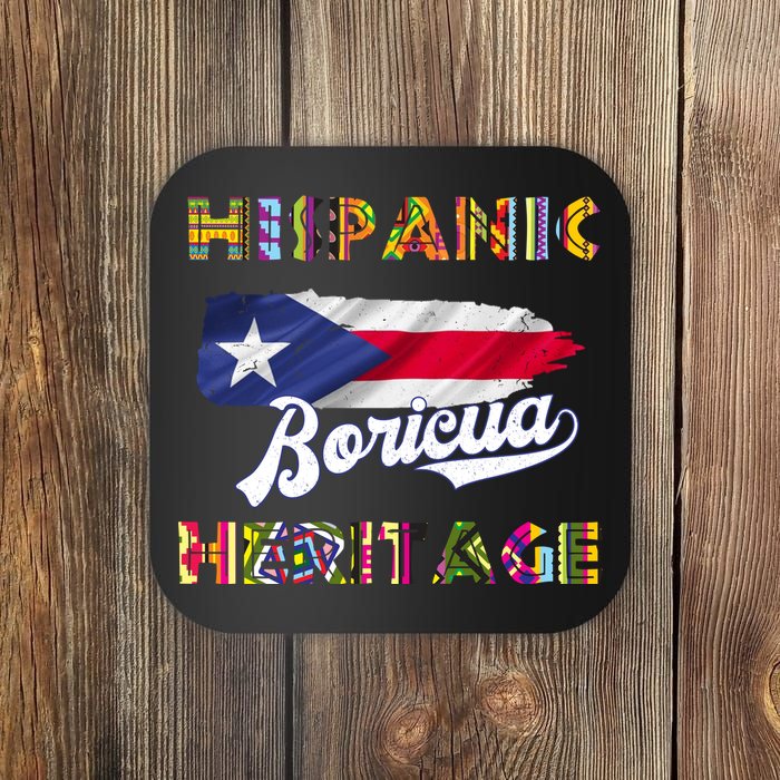 Puerto Rico Hispanic Heritage Month Boricua Coaster