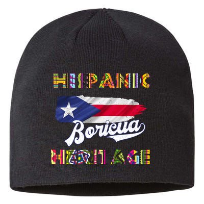 Puerto Rico Hispanic Heritage Month Boricua Sustainable Beanie