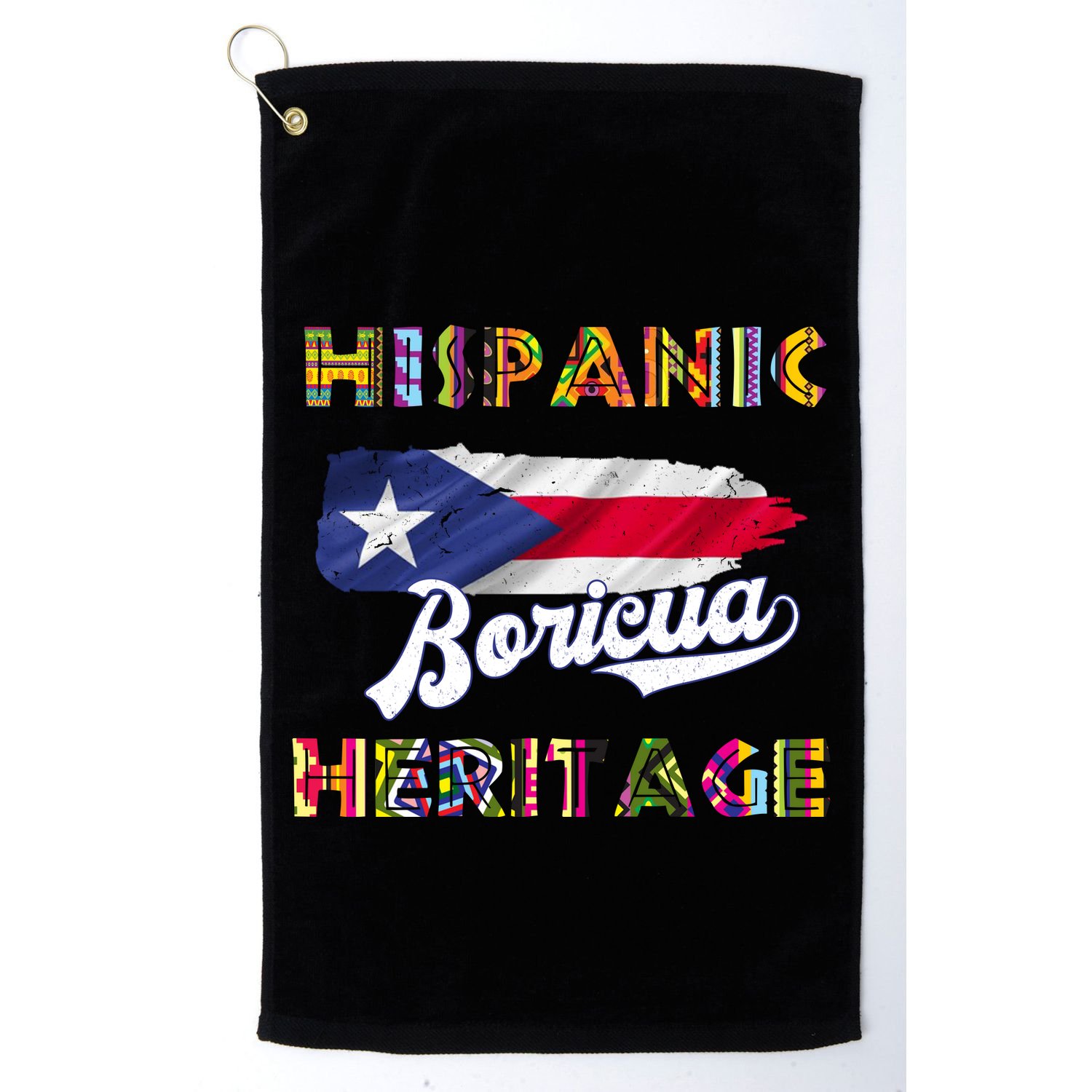 Puerto Rico Hispanic Heritage Month Boricua Golf Towel