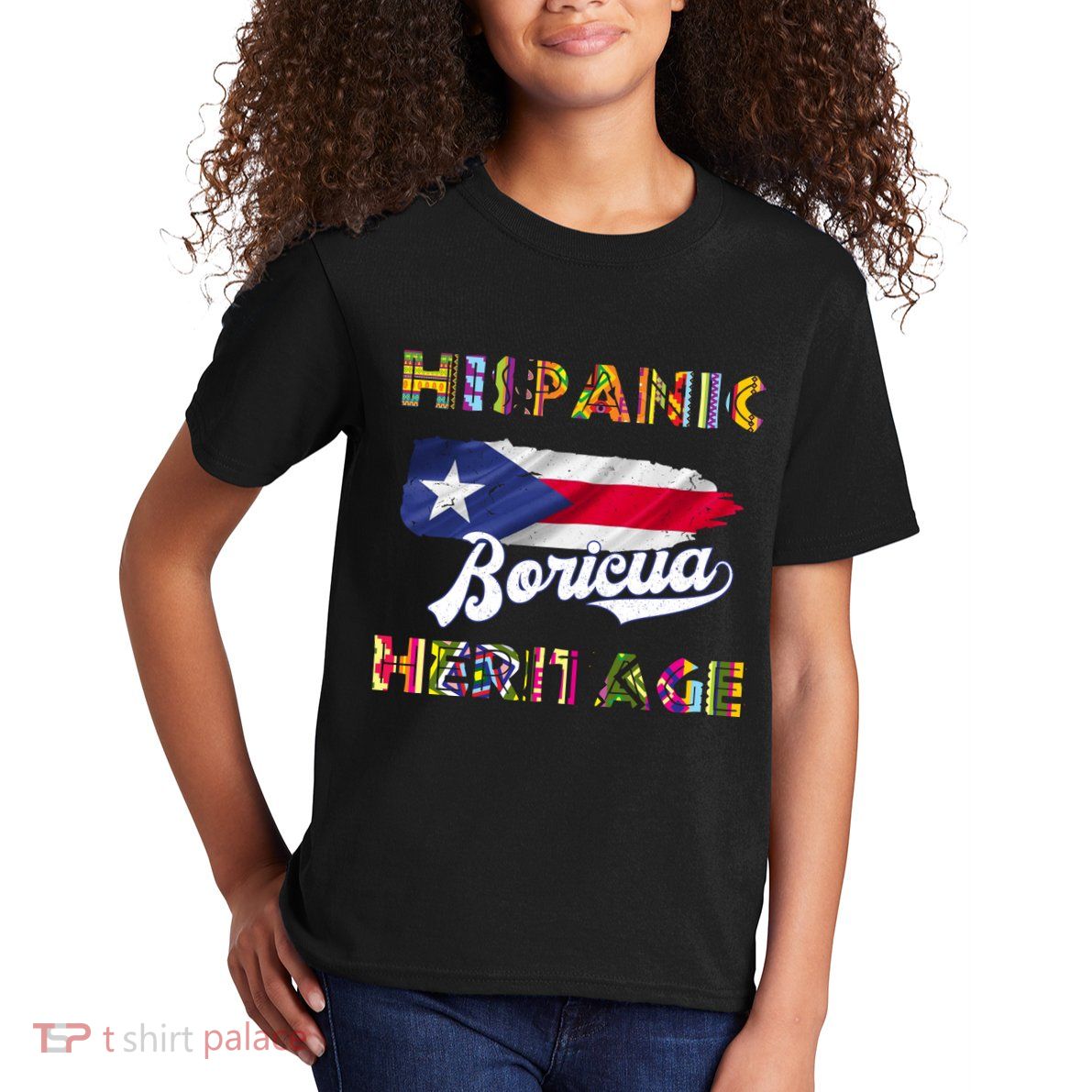 Puerto Rico Hispanic Heritage Month Boricua Kids T-Shirt