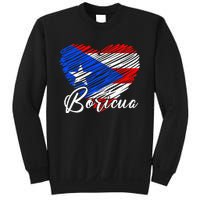 Puerto Rican Hispanic Heritage Boricua Puerto Rico Heart Sweatshirt