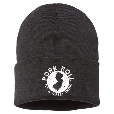 Pork Roll Ham Its A New Jersey Thing State Nj Foodie Sustainable Knit Beanie