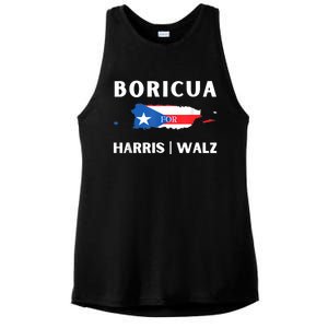 Puerto Ricans Harris 2024 Boricua For Harris Waltz Ladies PosiCharge Tri-Blend Wicking Tank