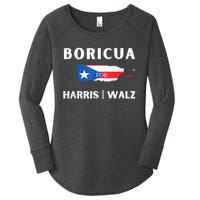 Puerto Ricans Harris 2024 Boricua For Harris Waltz Women's Perfect Tri Tunic Long Sleeve Shirt