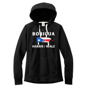 Puerto Ricans Harris 2024 Boricua For Harris Waltz Women's Fleece Hoodie