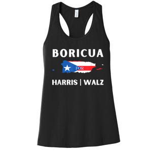 Puerto Ricans Harris 2024 Boricua For Harris Waltz Women's Racerback Tank